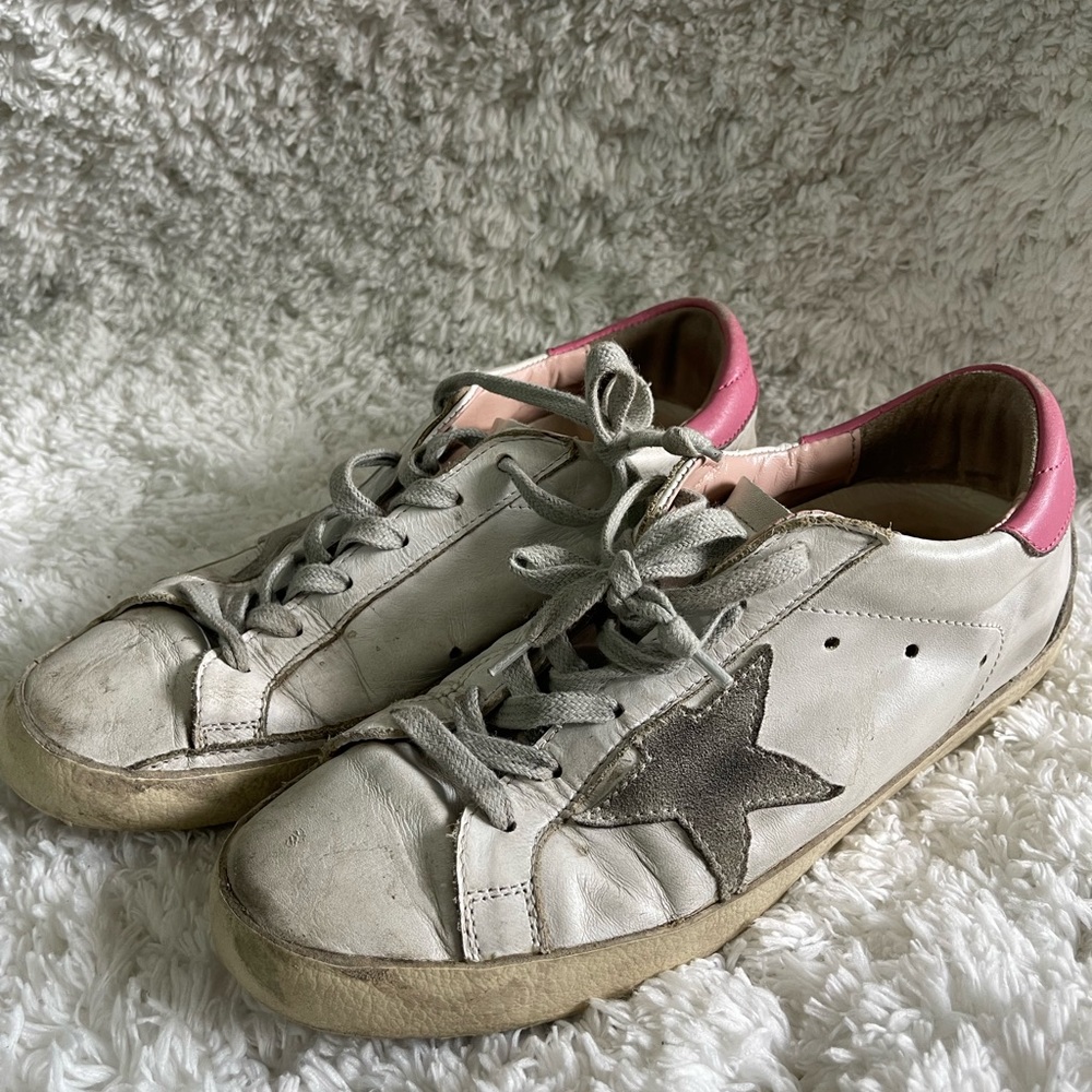 Golden Goose / DB Sneakers in white pink gray